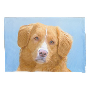 Nova Scotia Duck Tolling Retriever Dog Painting Pillow Case