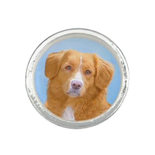 Nova Scotia Duck Tolling Retriever Dog Painting Ring