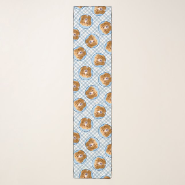 Nova Scotia Duck Tolling Retriever Dog Painting Scarf (Front)