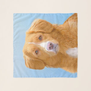 Nova Scotia Duck Tolling Retriever Dog Painting Scarf