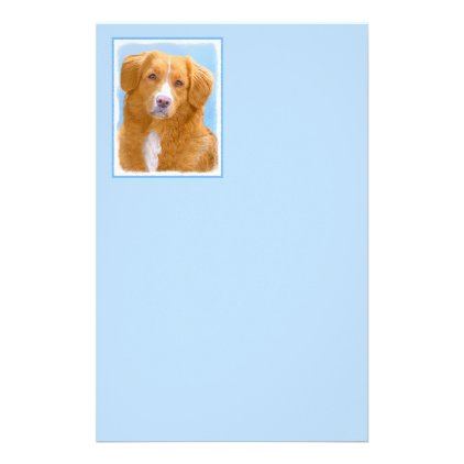 Nova Scotia Duck Tolling Retriever Dog Painting Stationery