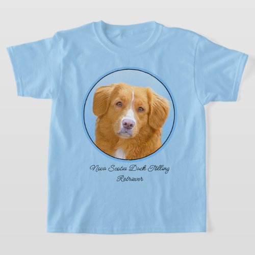 Nova Scotia Duck Tolling Retriever Dog Painting T_Shirt