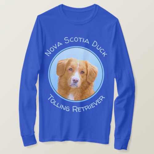 Nova Scotia Duck Tolling Retriever Dog Painting T_Shirt