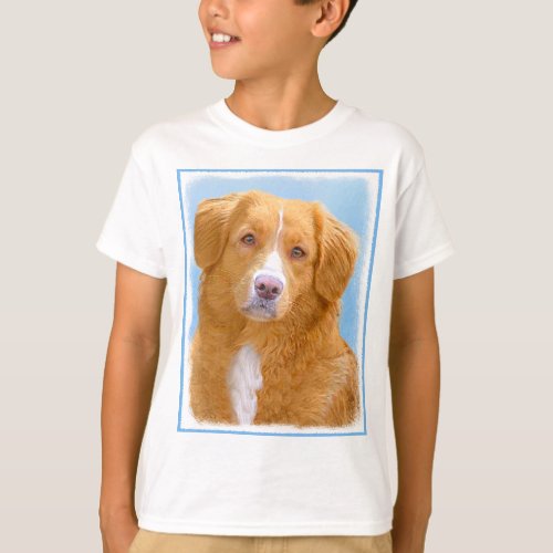 Nova Scotia Duck Tolling Retriever Dog Painting T_Shirt