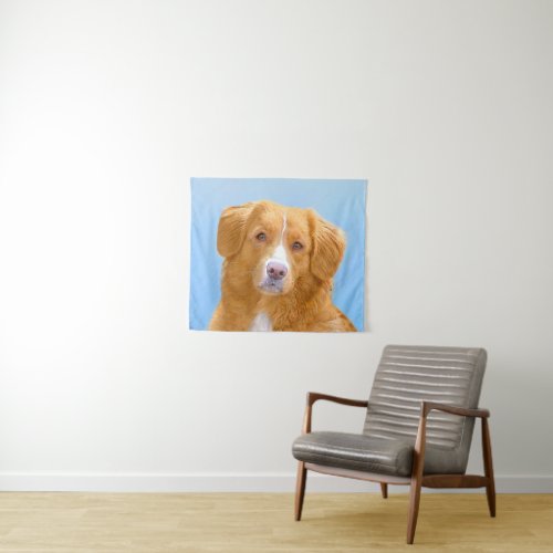 Nova Scotia Duck Tolling Retriever Dog Painting Tapestry