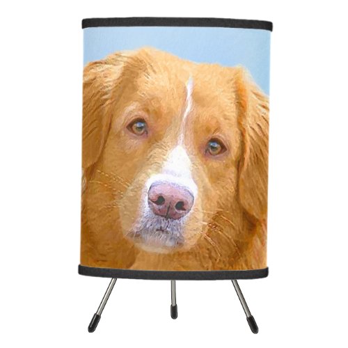 Nova Scotia Duck Tolling Retriever Dog Painting Tripod Lamp