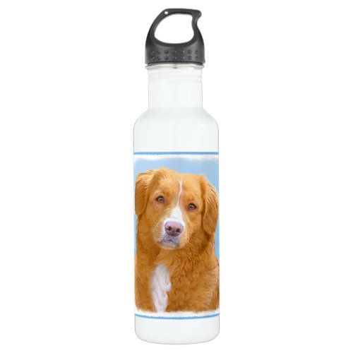 Nova Scotia Duck Tolling Retriever Dog Painting Water Bottle