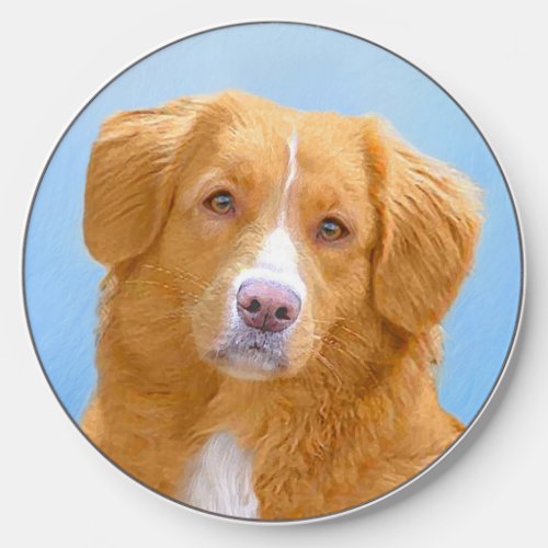 Nova Scotia Duck Tolling Retriever Dog Painting Wireless Charger