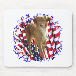 Nova Scotia Duck Tolling Retriever Patriot Mouse Pad