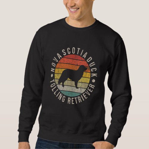 Nova Scotia Duck Tolling Retriever Paw Vintage Ret Sweatshirt
