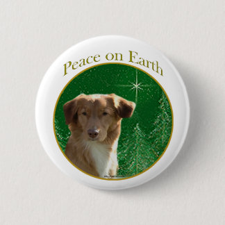 Nova Scotia Duck Tolling Retriever Peace Pinback Button
