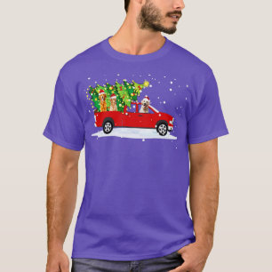 Nova Scotia Duck Tolling Retriever Rides Red Truck T-Shirt