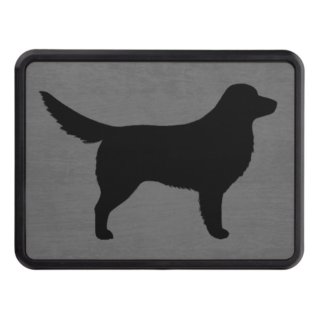 Nova Scotia Duck Tolling Retriever Silhouette Tow Hitch Cover (Front)
