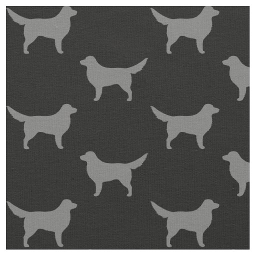 Nova Scotia Duck Tolling Retriever Silhouettes Fabric