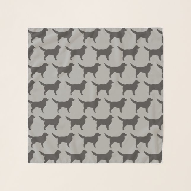 Nova Scotia Duck Tolling Retriever Silhouettes Scarf (Front)