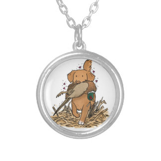 Nova Scotia Duck Tolling Retriever Silver Plated Necklace