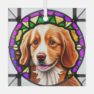 Nova Scotia Duck Tolling Retriever "Stained"  Glass Ornament