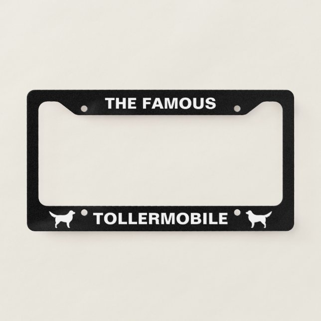 Nova Scotia Duck Tolling Retriever Tollermobile License Plate Frame (Front)