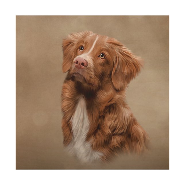Nova Scotia Duck Tolling Retriever Wood Wall Art (Front)