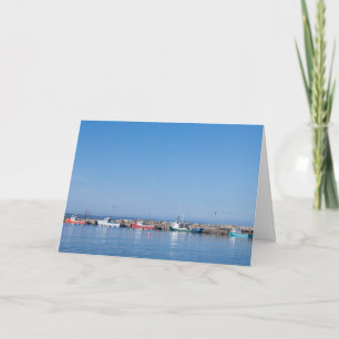 Nova Scotia Fishing Wharf -  Blank Note Card
