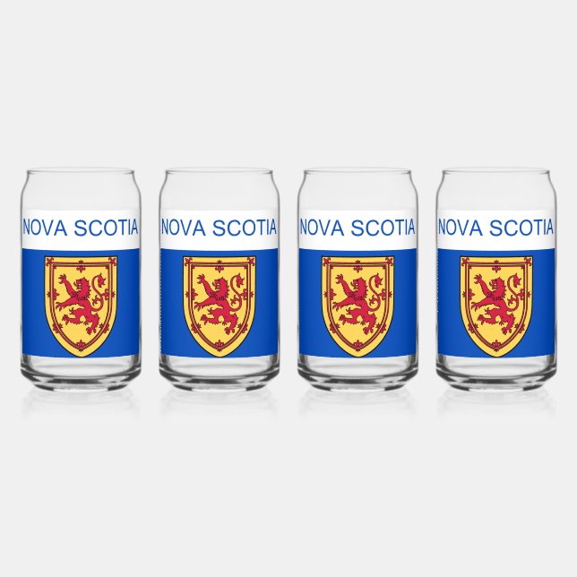 Nova Scotia Flag Can Glass (Front)