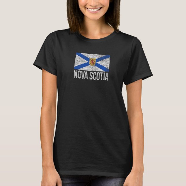 NOVA SCOTIA FLAG CANADA NEW SCOTLAND SALTIRE T-Shirt (Front)
