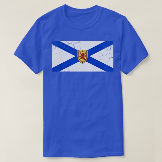 Nova Scotia Flag Canada Vintage Fade T-Shirt (Design Front)