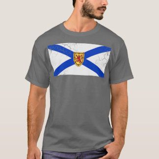 Nova Scotia Flag Canada Vintage Fade T-Shirt