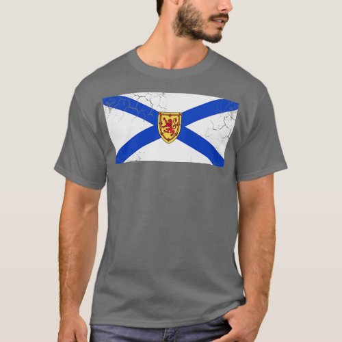 Nova Scotia Flag Canada Vintage Fade T_Shirt
