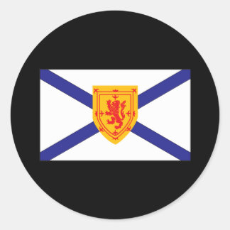 NOVA SCOTIA FLAG CLASSIC ROUND STICKER