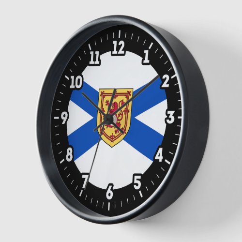 Nova Scotia Flag Graphic Dial Clock
