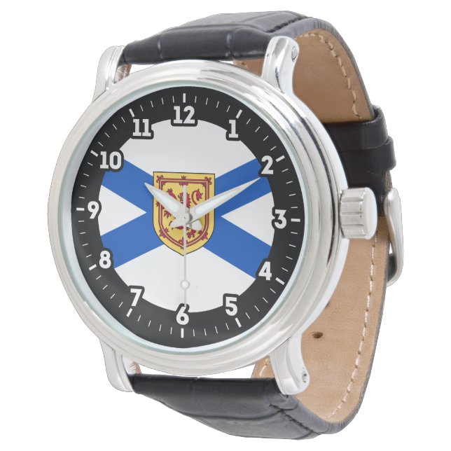 Nova Scotia Flag Graphic Dial Watch (Angled)