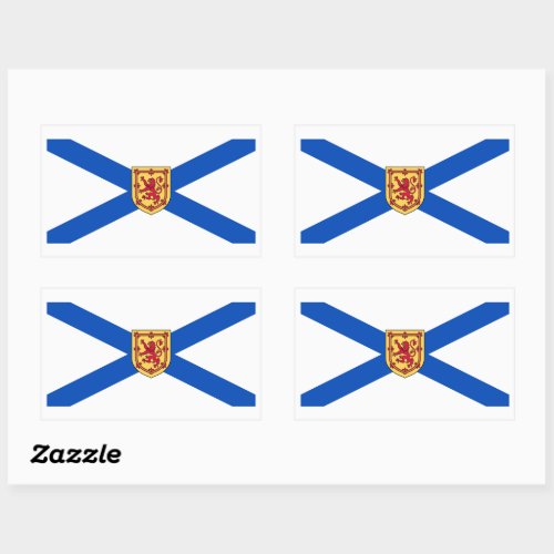 Nova Scotia Flag Graphic Rectangular Sticker