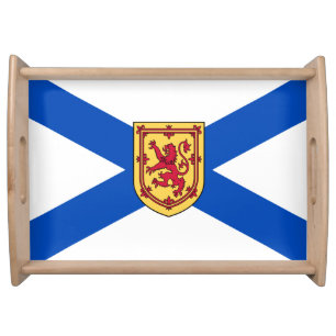 Nova Scotia flag halifax canada  Serving Tray
