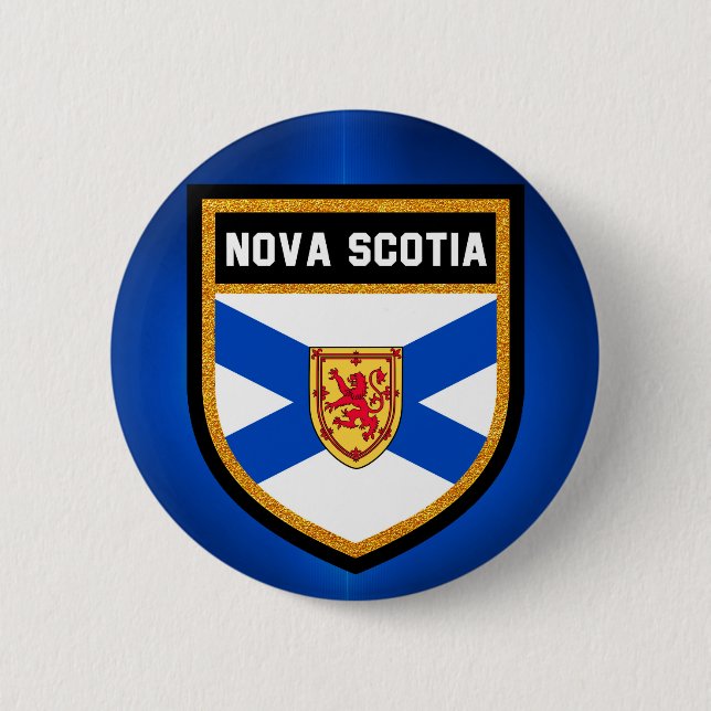 Nova Scotia Flag Pinback Button (Front)