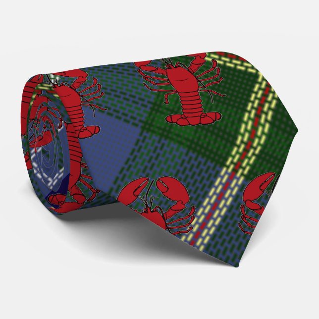 Nova Scotia Halifax Tartan tie plaid love Lobster (Rolled)