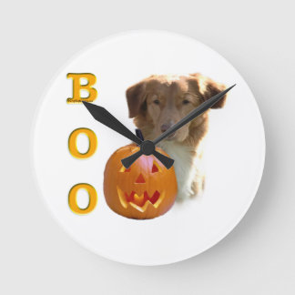 Nova Scotia Halloween BOO Round Clock