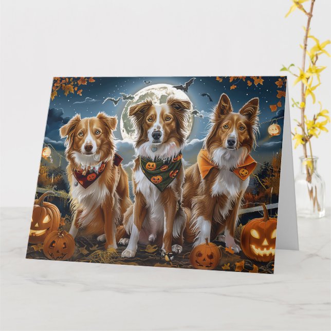 Nova Scotia Halloween Spooky Card (Yellow Flower)