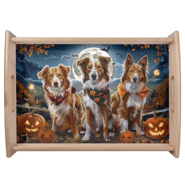 Nova Scotia Halloween Spooky Serving Tray (Front)