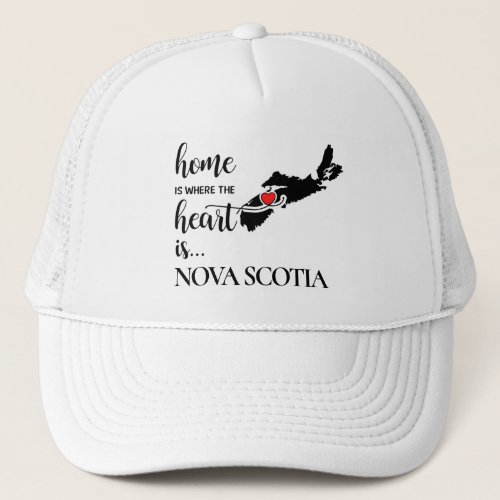Nova Scotia home is where the heart is Trucker Hat