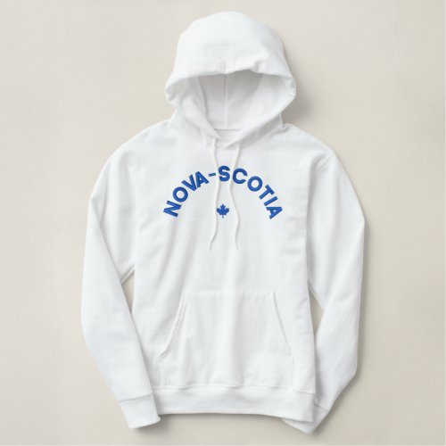 Nova Scotia Hoodie _ Blue Canada Maple Leaf