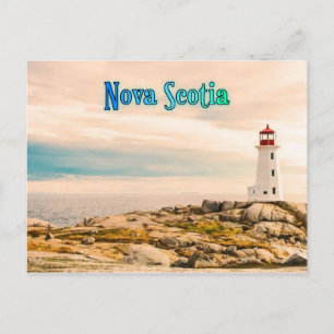 Nova Scotia lighthouse stylized Postcard