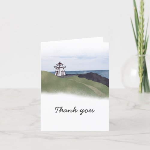 Nova Scotia Lighthouse Thank You Card