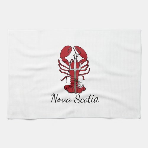 Nova Scotia lobster  kitchen towel