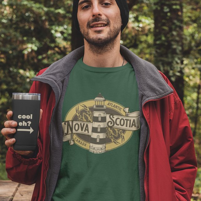 Nova Scotia Logo Lighthouse Canadian Maritimes  T-Shirt (Creator Uploaded)