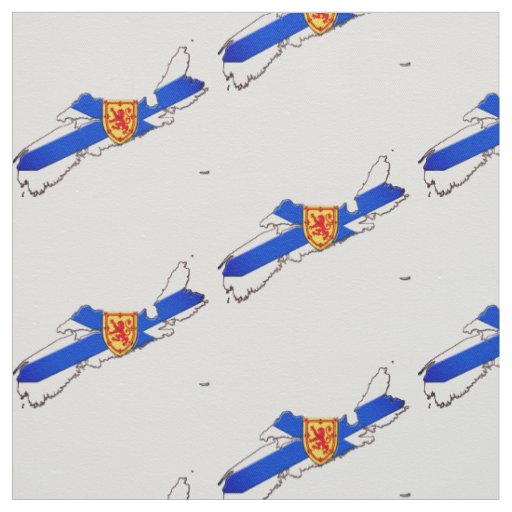 Nova Scotia map crest custom fabric
