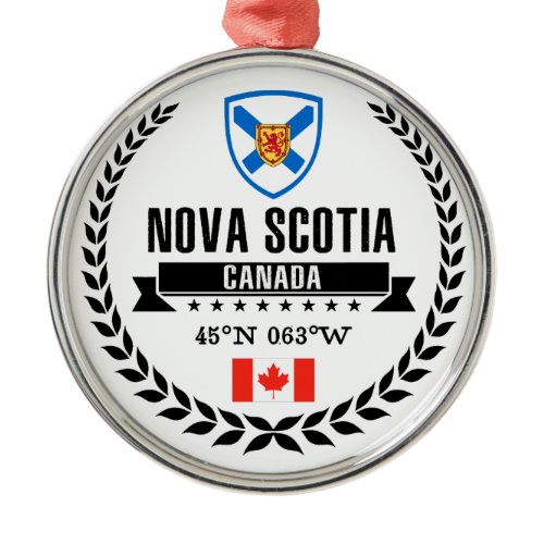 Nova Scotia Metal Ornament