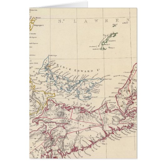 Nova Scotia, NB, Lower Canada Cards (Front)