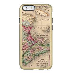 Nova Scotia, New Brunswick, Map by Mitchell Incipio Feather Shine iPhone 6 Case