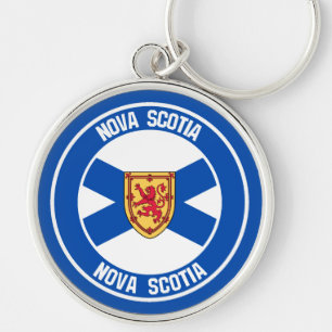 Nova Scotia Round Emblem Keychain